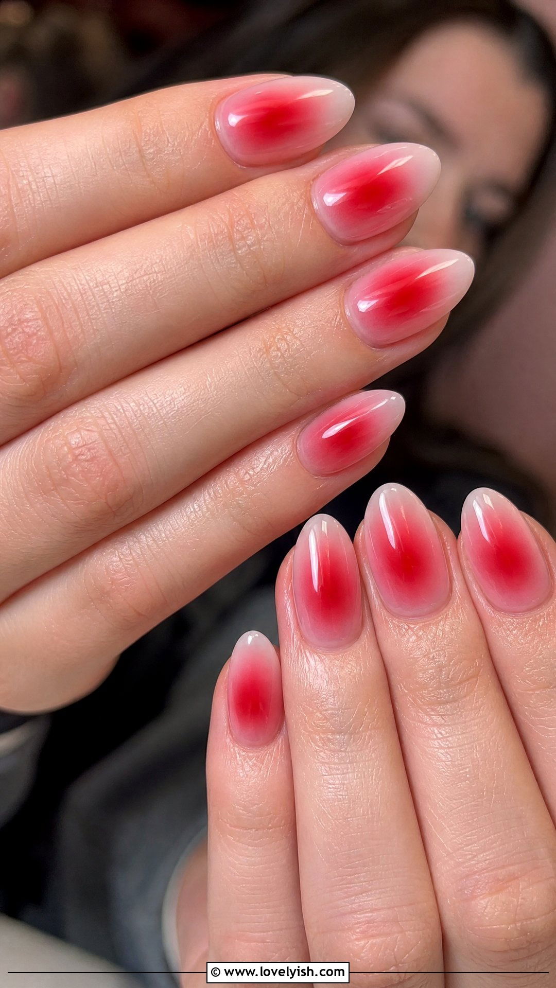 Red Aura Nails - 50 red nails - 50 red nails