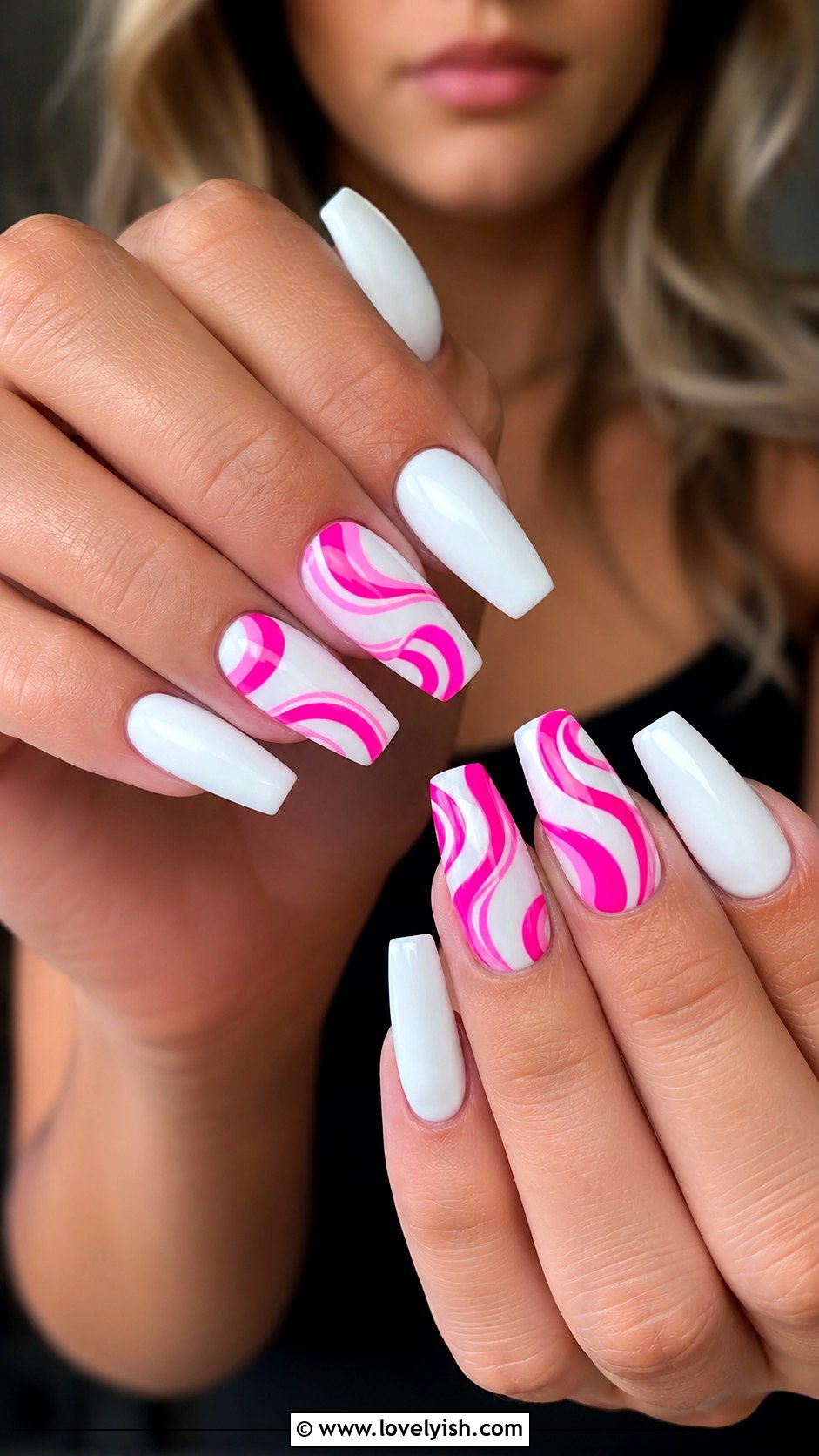 Red Cherry Print Nails - 50 preppy nails - 50 preppy nails