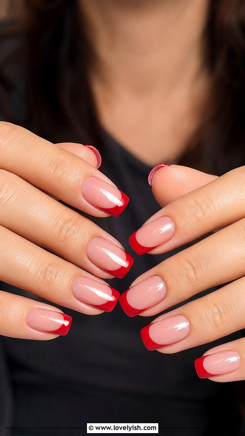 Red French Tip Nails - 25 french tip nail design ideas - 25 french tip nail design ideas