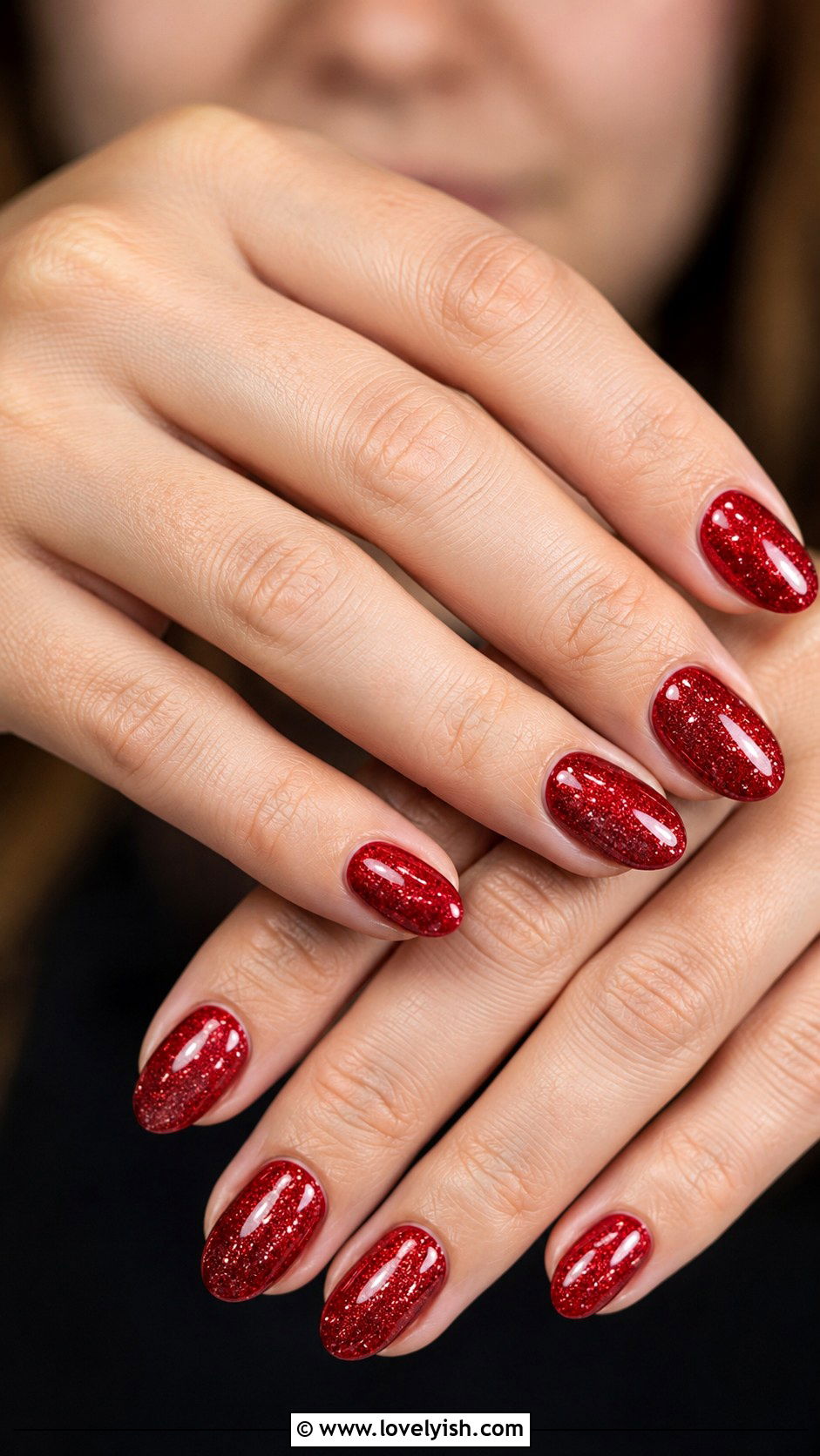 Red Glitter Nails - 25 glitter nail designs - 25 glitter nail designs