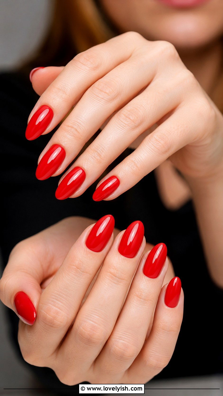 Red Glossy Manicure - 50 manicure - 50 manicure