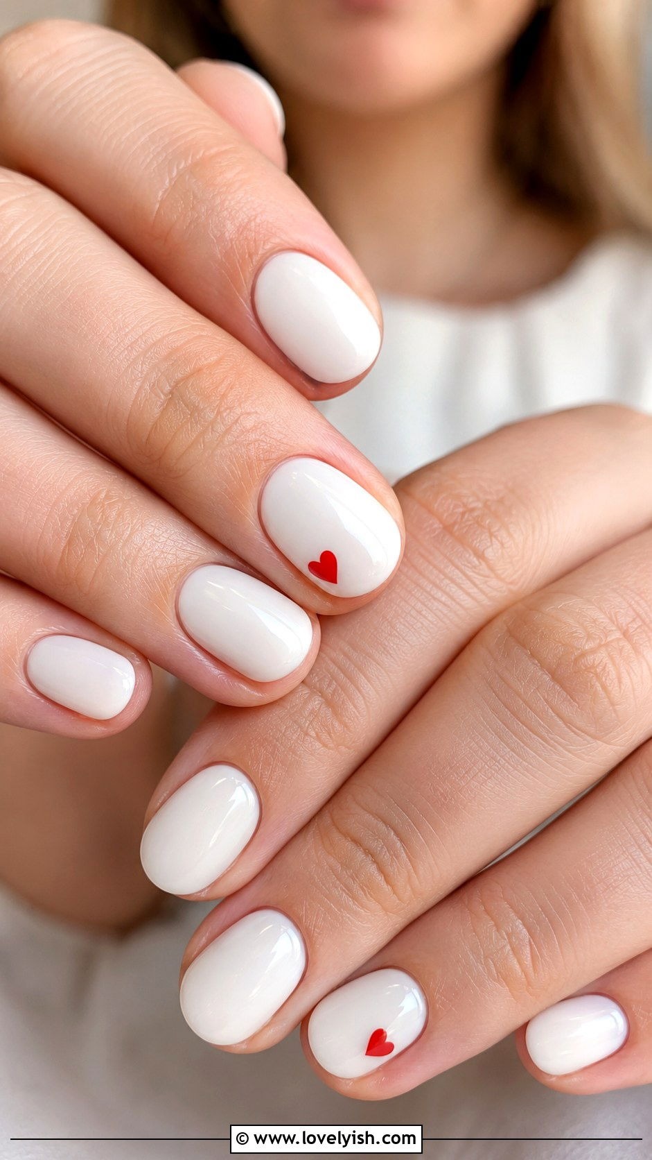 Red Heart Nail Design - 45 cute nail designs - 45 cute nail designs