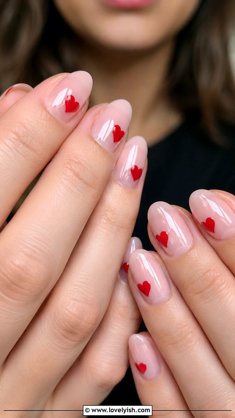Red Heart Tip Nails - 42 easy nail art ideas - 42 easy nail art ideas