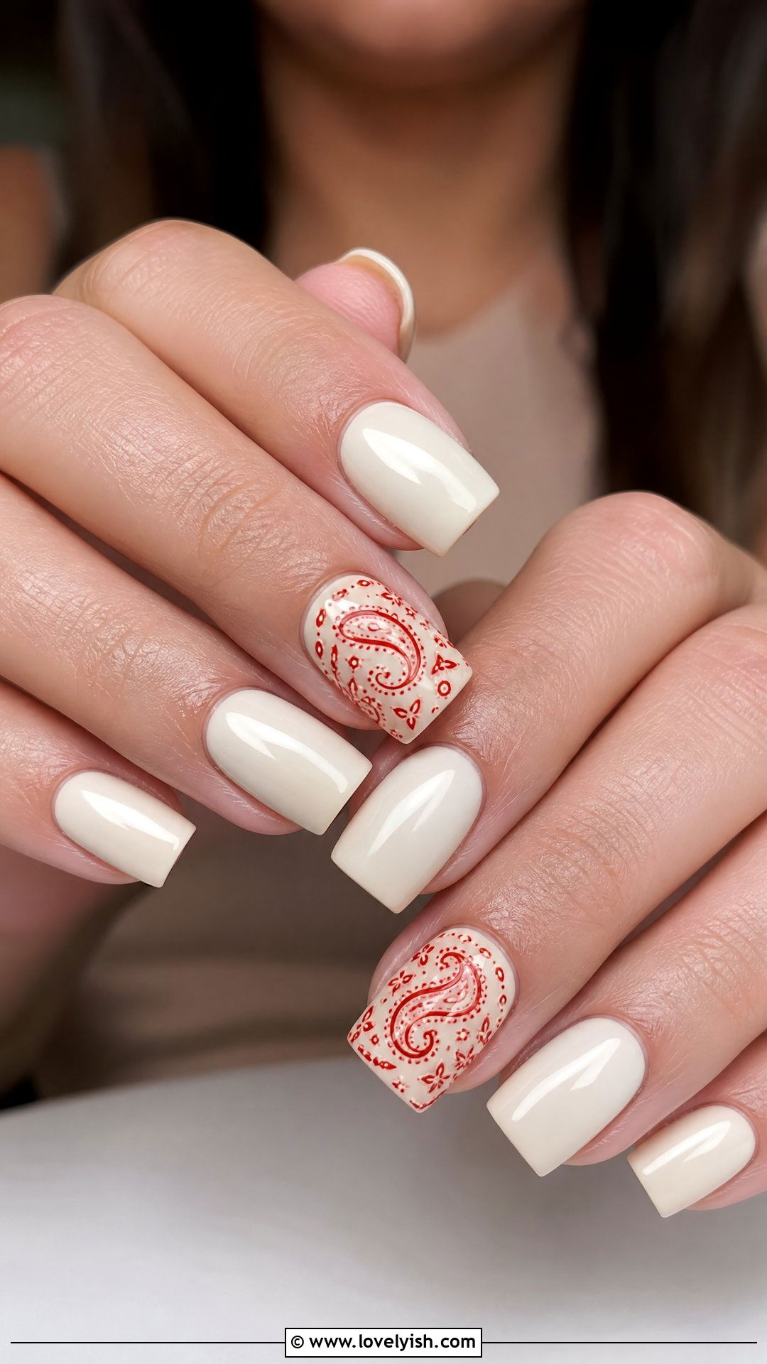 Red Hot Country Bandana Nails - 50 concert nails - 50 concert nails