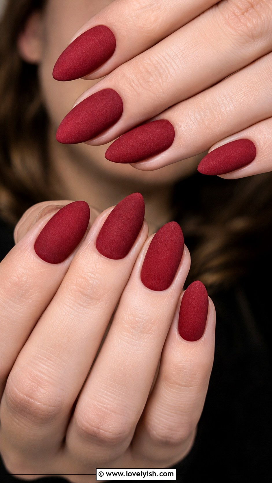 Red Velvet Matte Press On Nails - 50 press on nails - 50 press on nails
