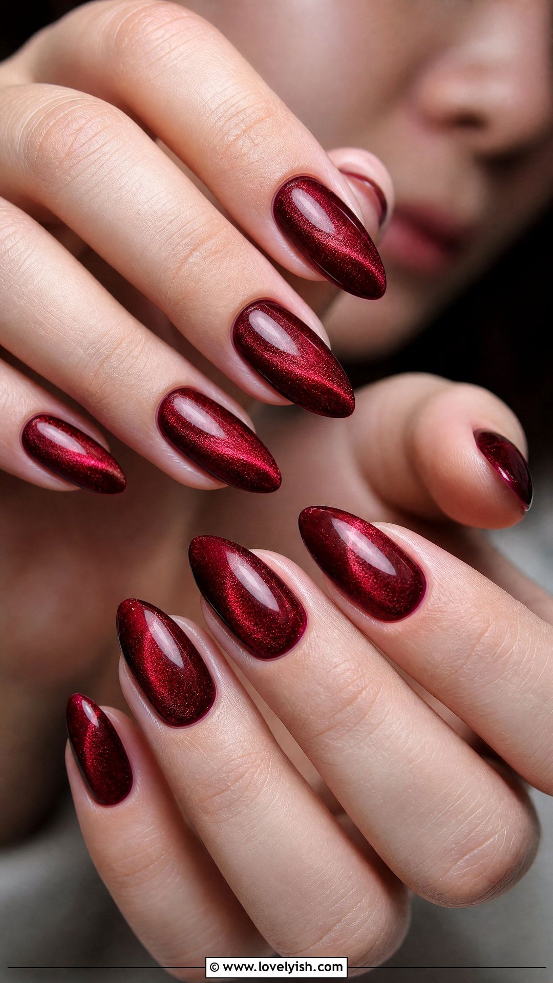Red Velvet Plush Nails - 50 red nails - 50 red nails