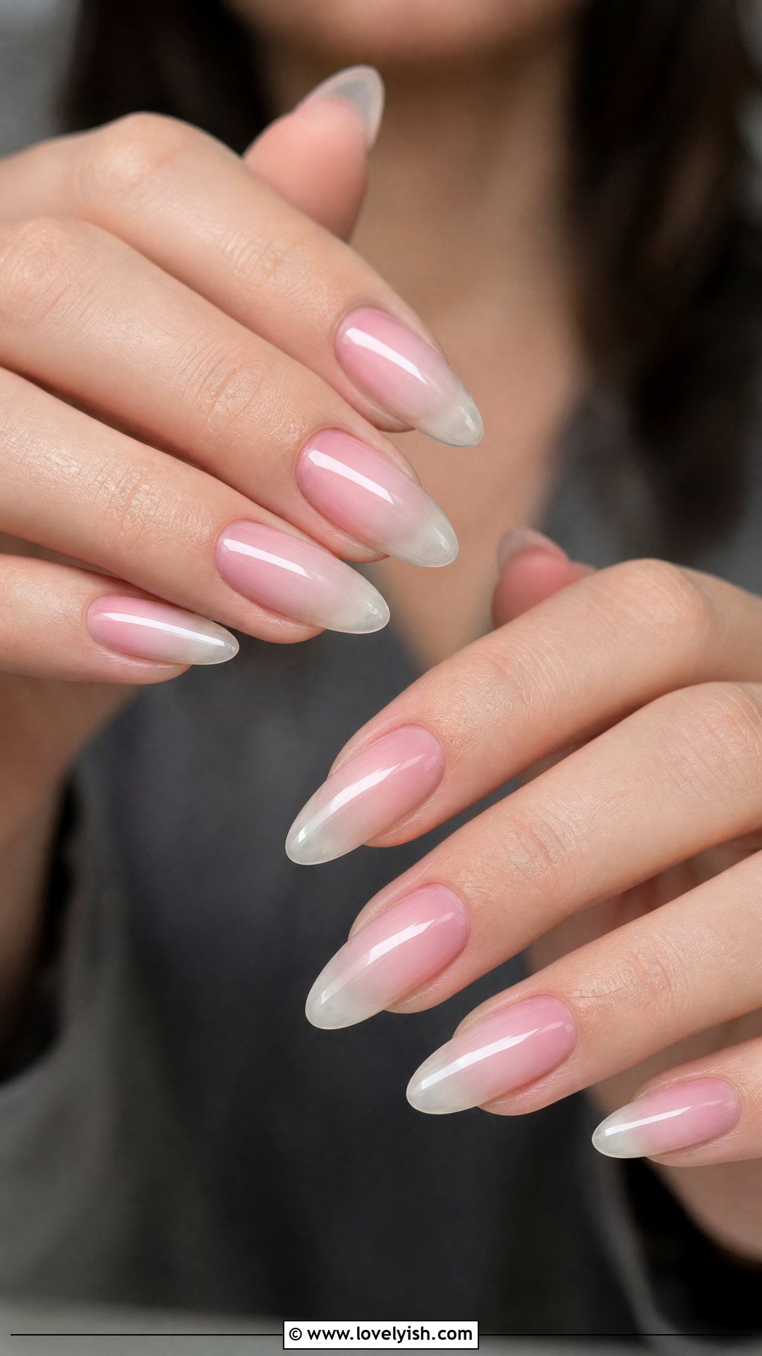 Reverse French Ombre - 50 french ombre nails - 50 french ombre nails