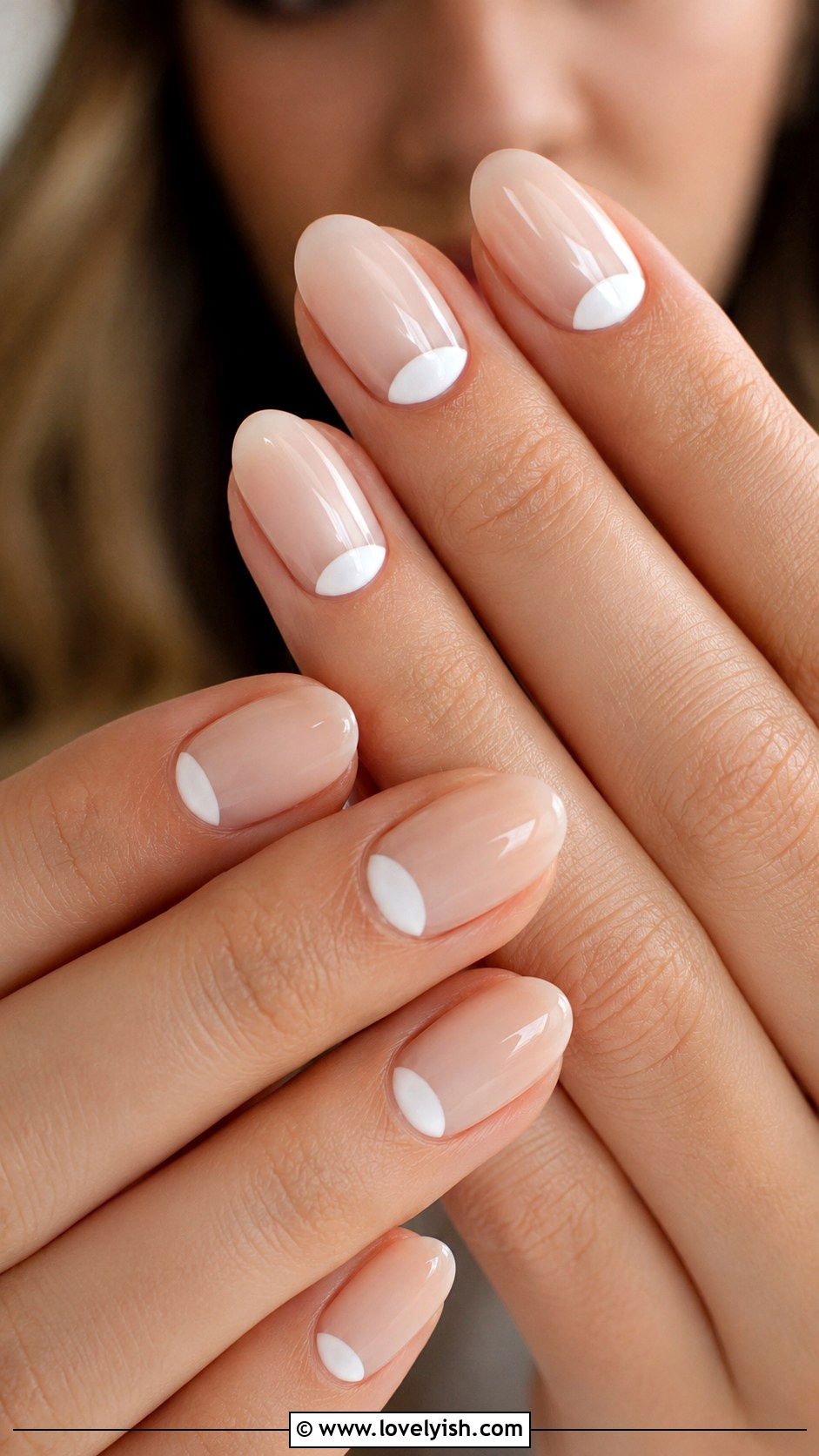 Reverse French Tip Nails - 45 nail tips - 45 nail tips