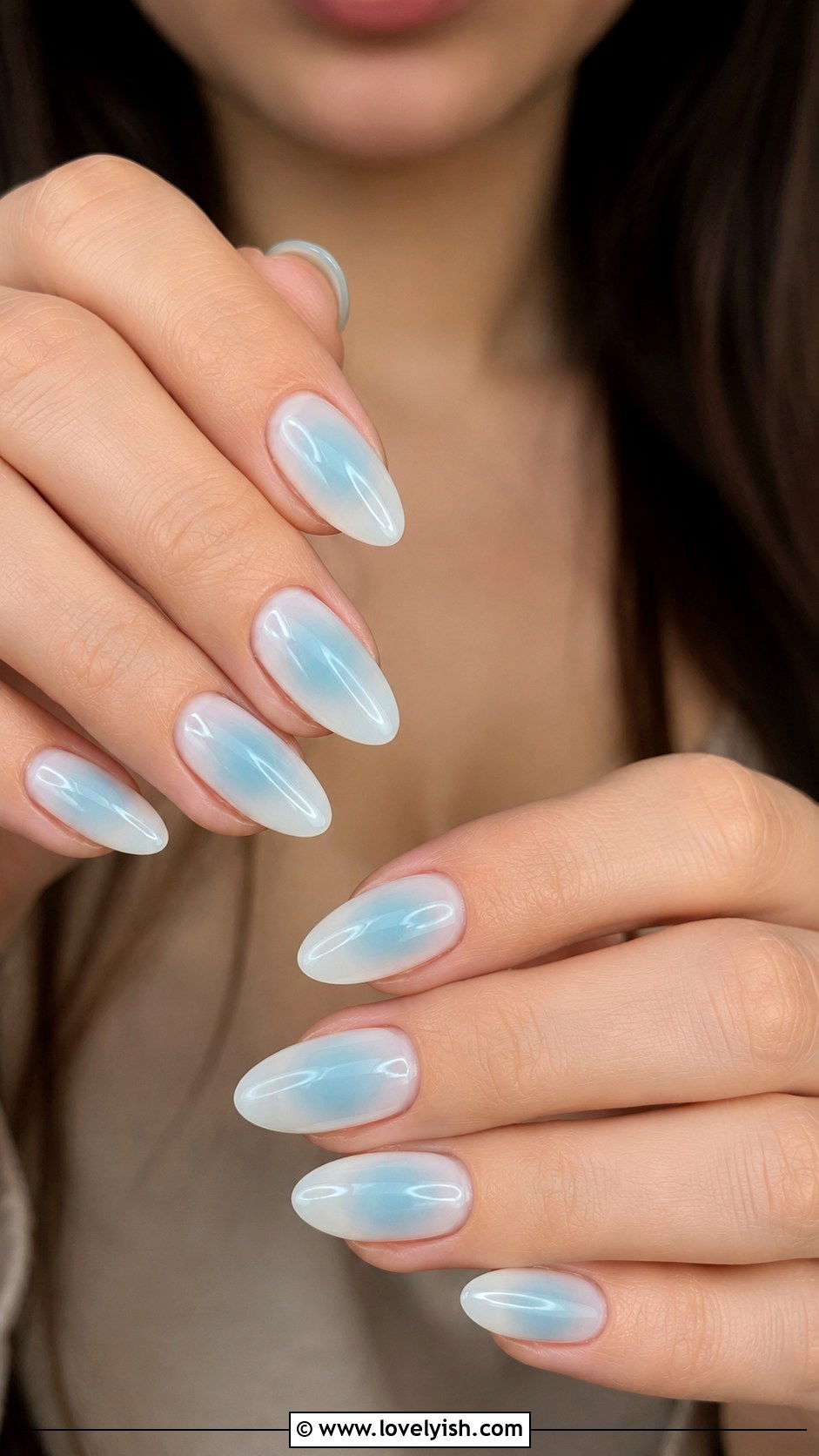 Robins Egg Blue Aura Nails - 25 easter nails design ideas - 25 easter nails design ideas