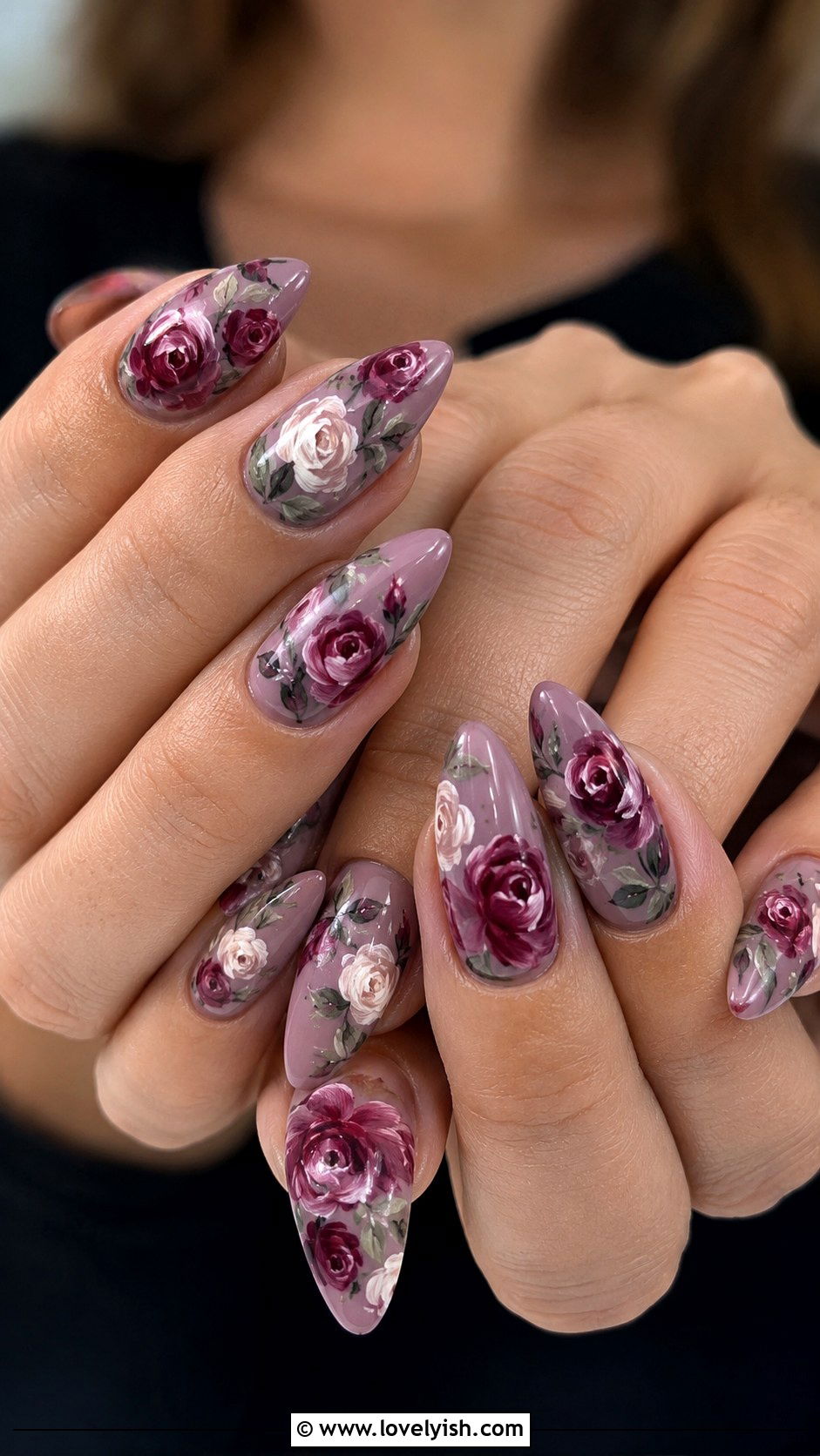 Rose Garden Nails - 25 flower nails design ideas - 25 flower nails design ideas