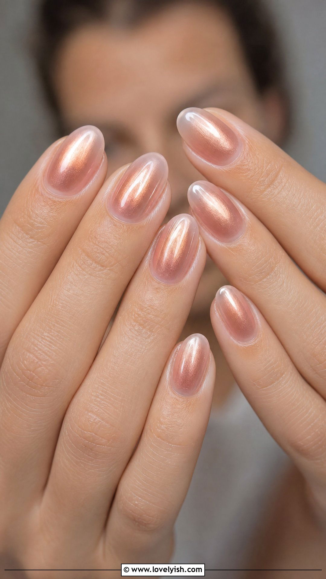 Rose Gold Aura Nails - 50 rose gold nails - 50 rose gold nails