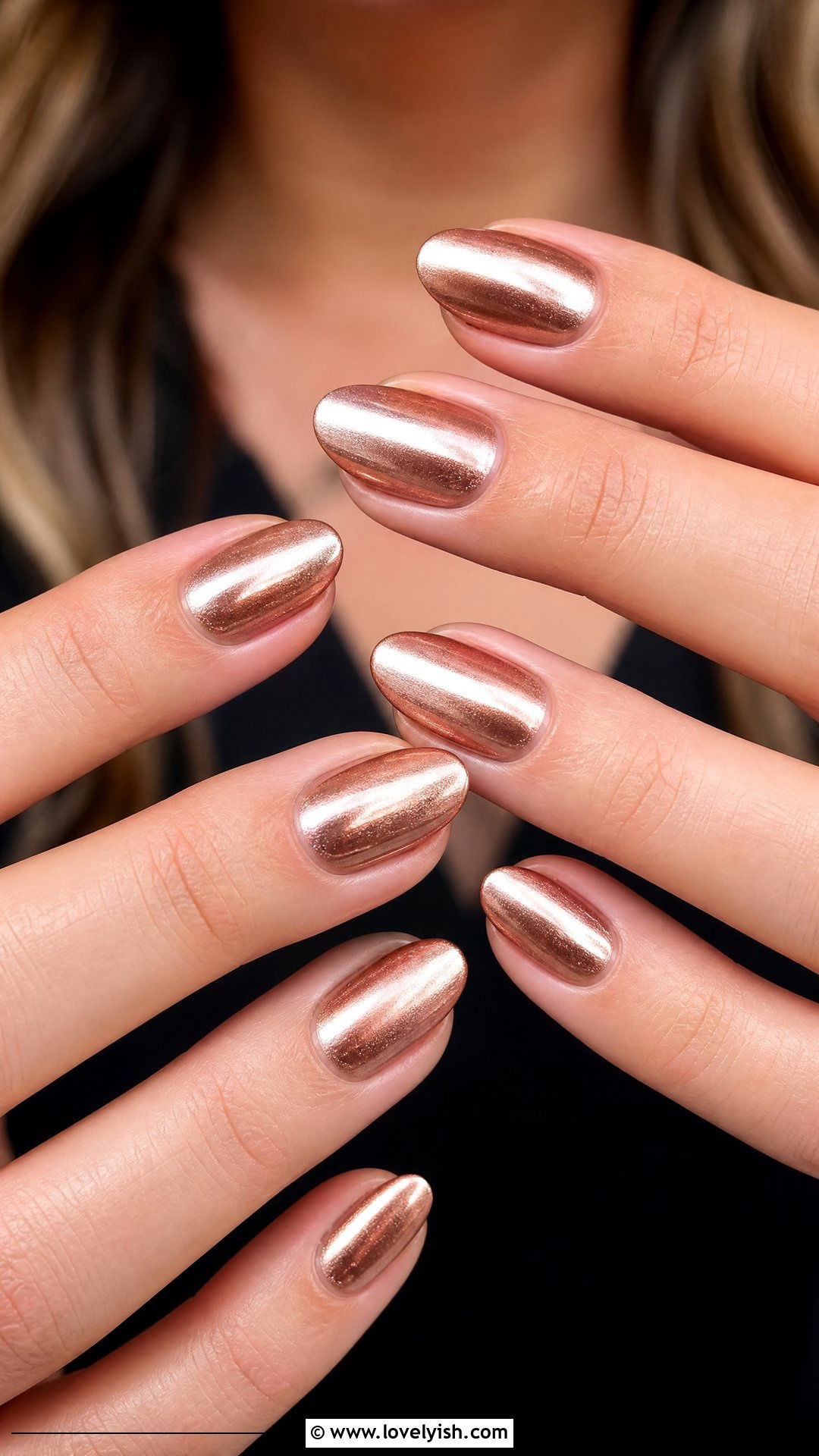Rose Gold Dip Powder Nails - 50 dip powder nails - 50 dip powder nails