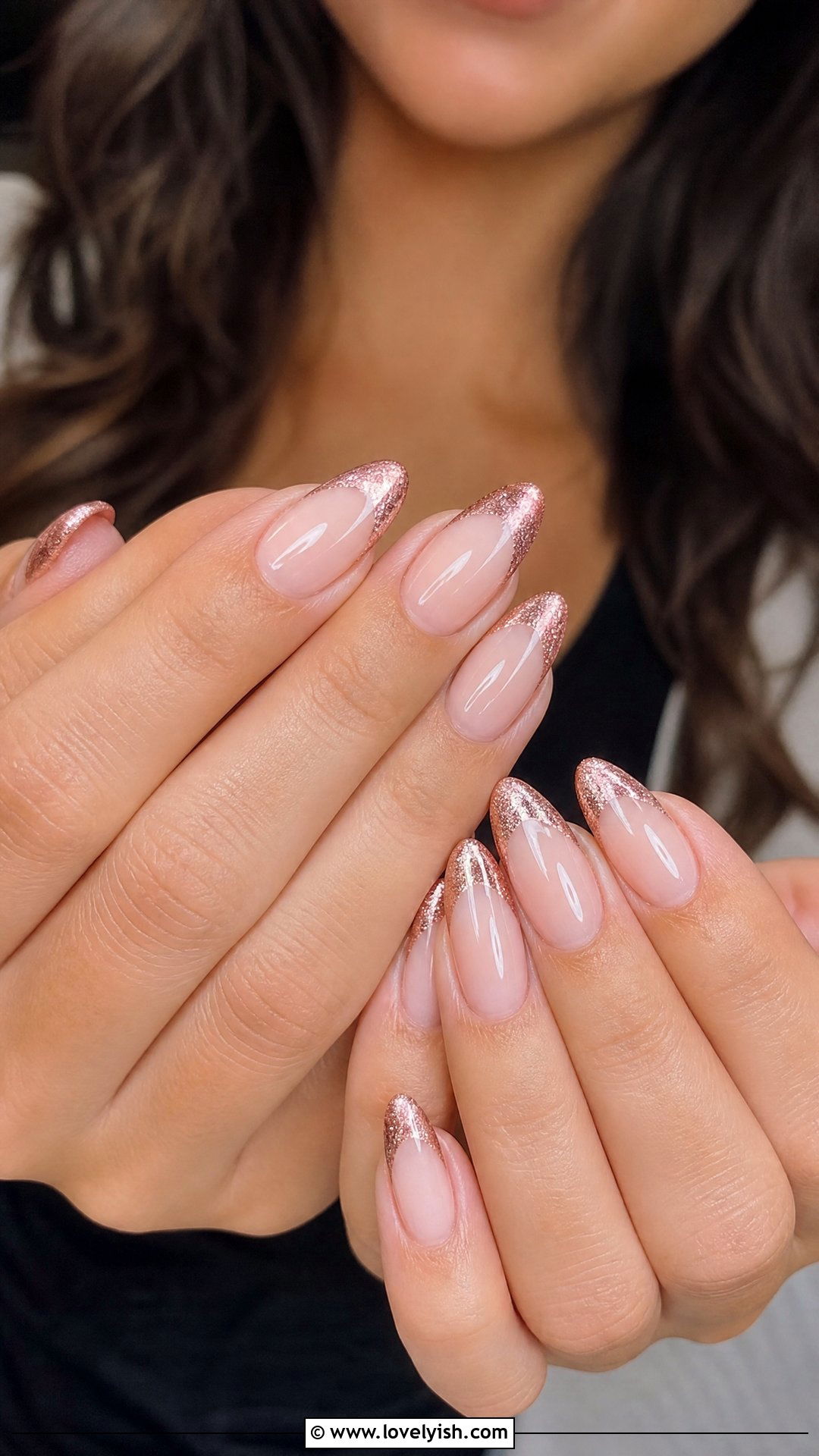 Rose Gold French Tip Birthday Nails - 25 birthday nail ideas