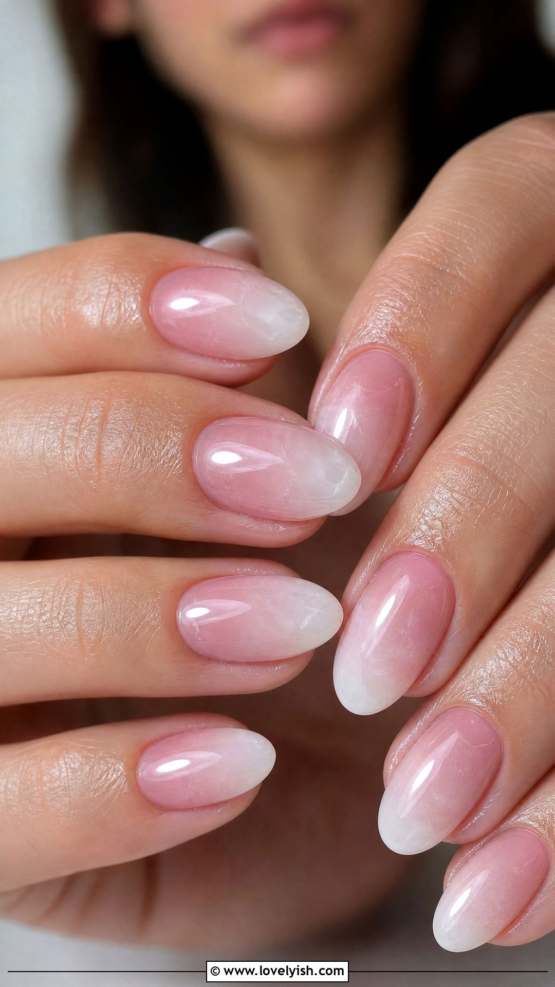 Rose Quartz Ombre Nails - 50 medium nails - 50 medium nails