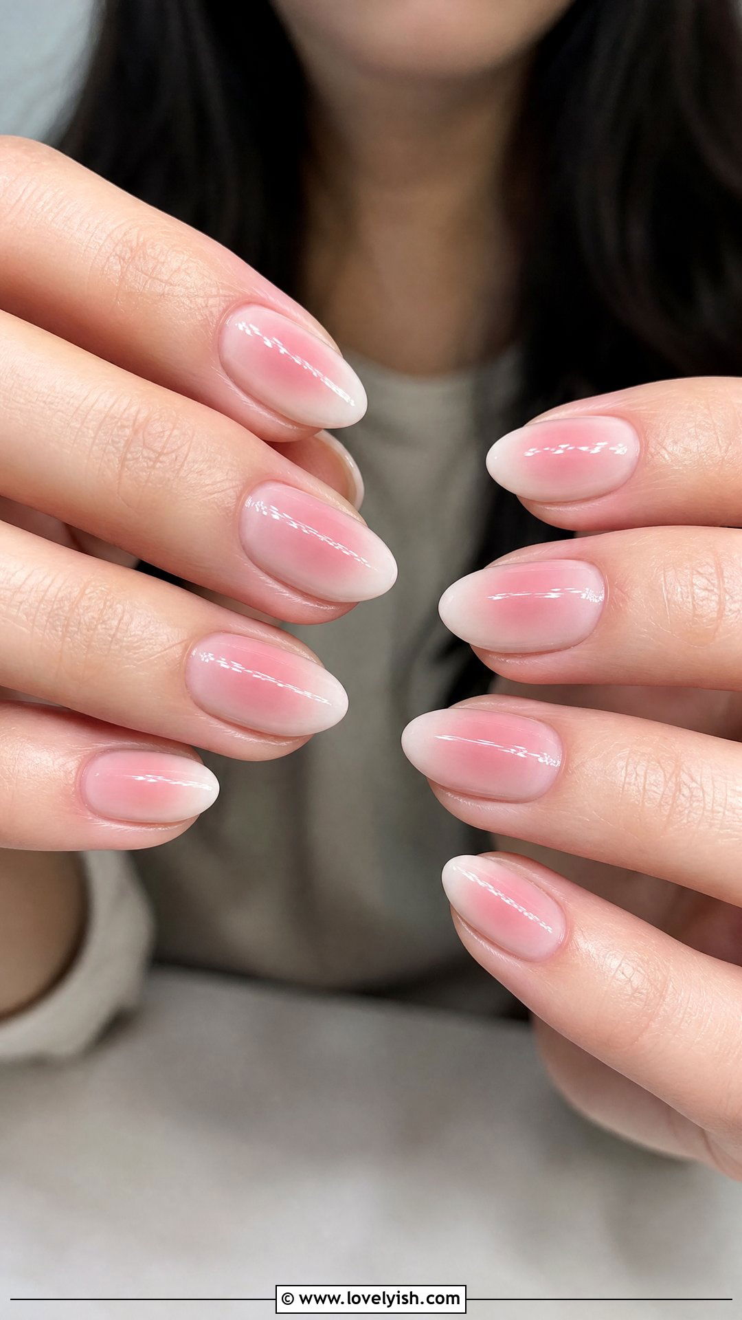 Rosy Aura Blush Nails - 50 cute nails - 50 cute nails