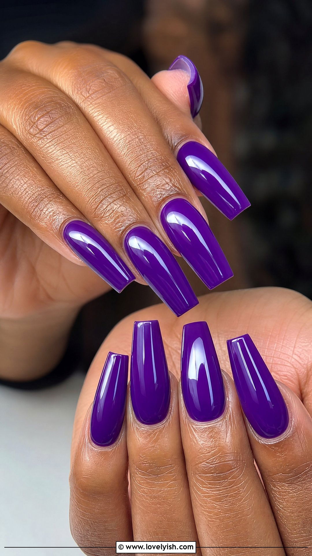 Royal Purple Jewel Tone Nails - 50 unique nail designs - 50 unique nail designs