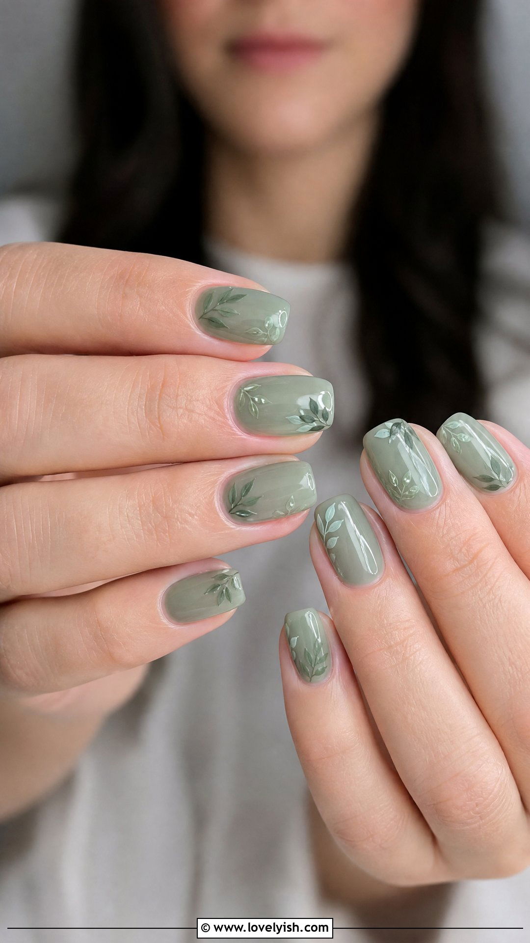 Sage Green Bridal Nails - 50 bridal nails - 50 bridal nails