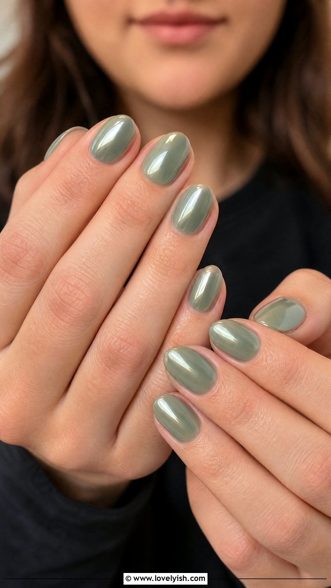 Sage Green Chrome Nails - 25 chrome nails design ideas - 25 chrome nails design ideas