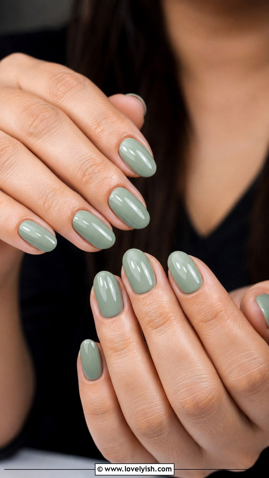 Sage Green Dip Nails - 25 dip nail designs