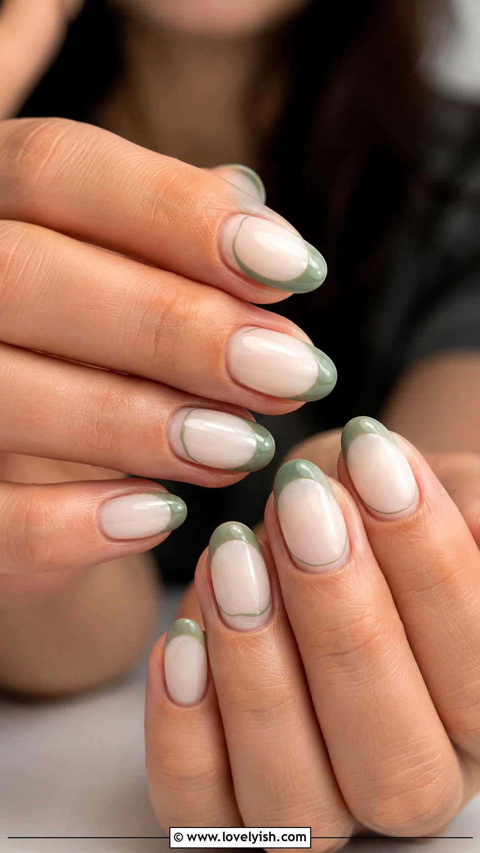 Sage Green French Tip Nails - 25 french tip nail design ideas - 25 french tip nail design ideas