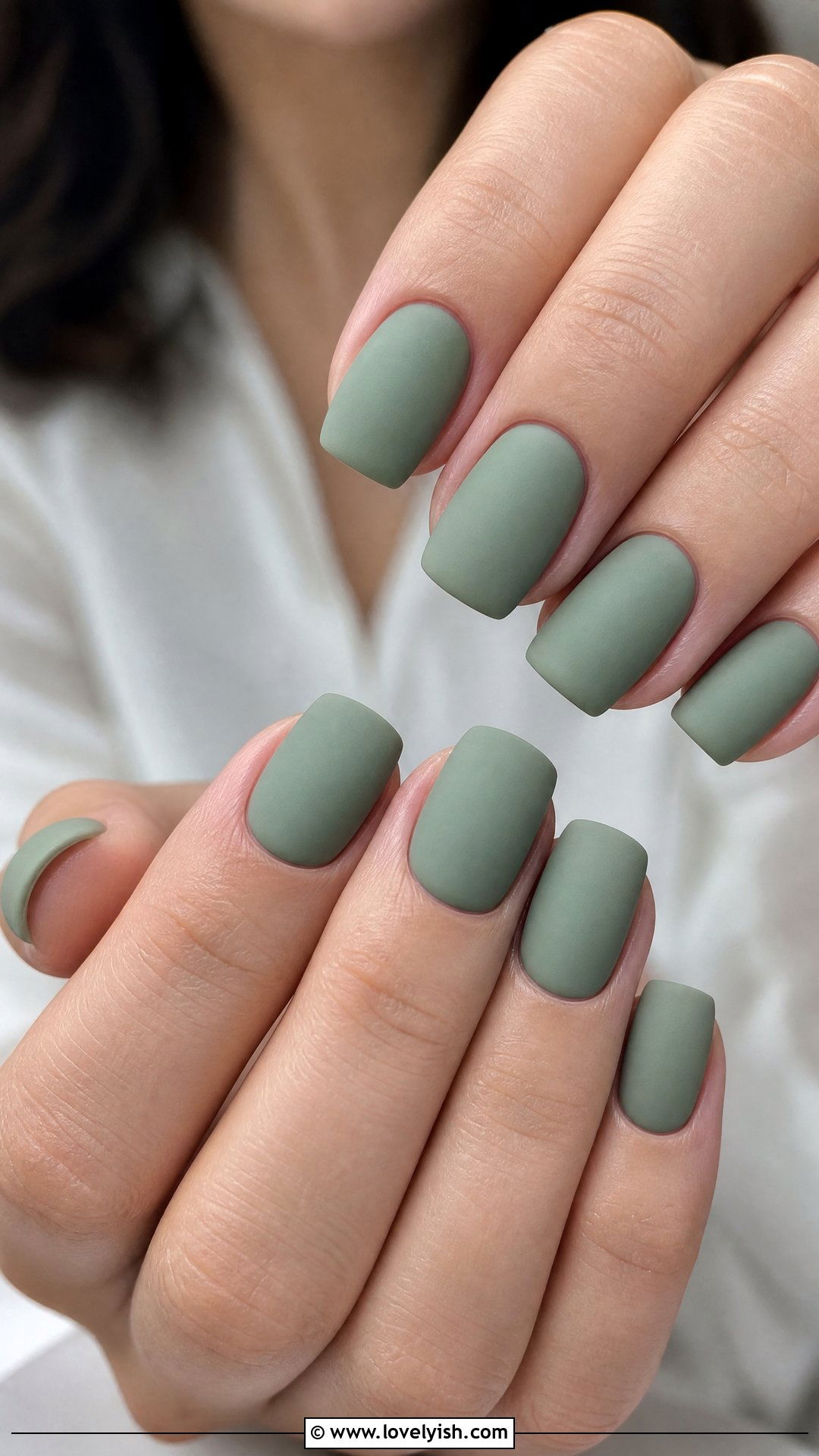 Sage Green Matte Nails - 41 nail design simple - 41 nail design simple