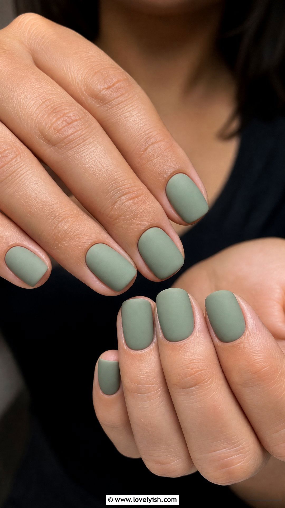 Sage Green Matte Short Acrylic Nails - 50 short acrylic nails - 50 short acrylic nails