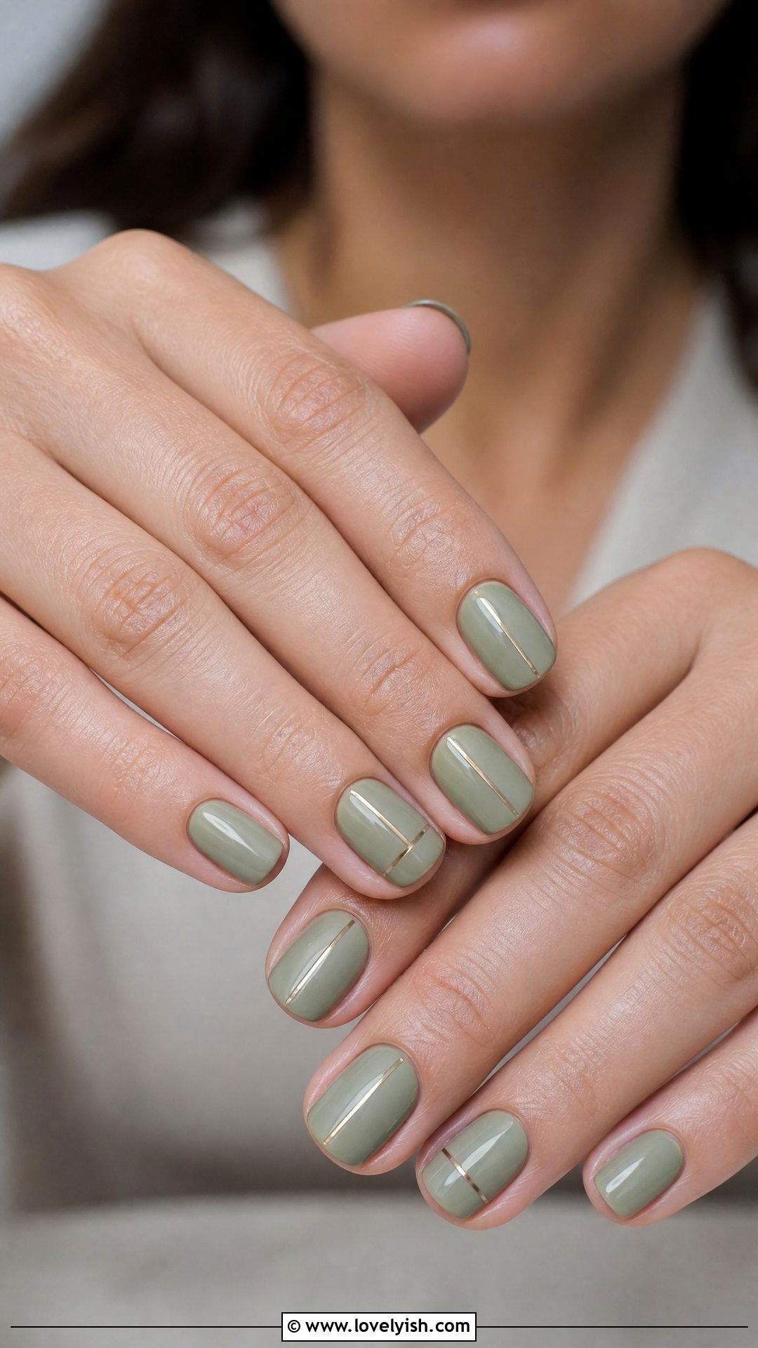 Sage Green Minimalist Nails - 44 nails designs - 44 nails designs