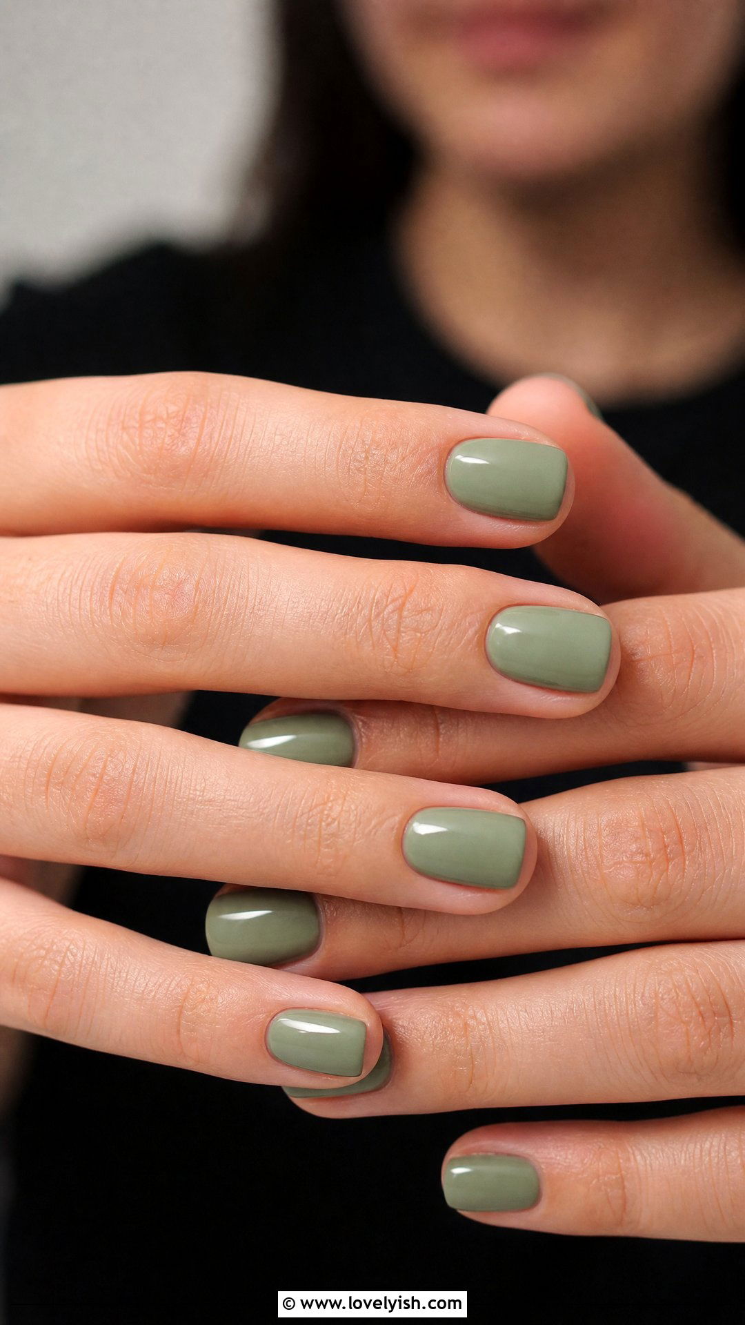 Sage Green Minimalist Nails - 46 nail inspo - 46 nail inspo