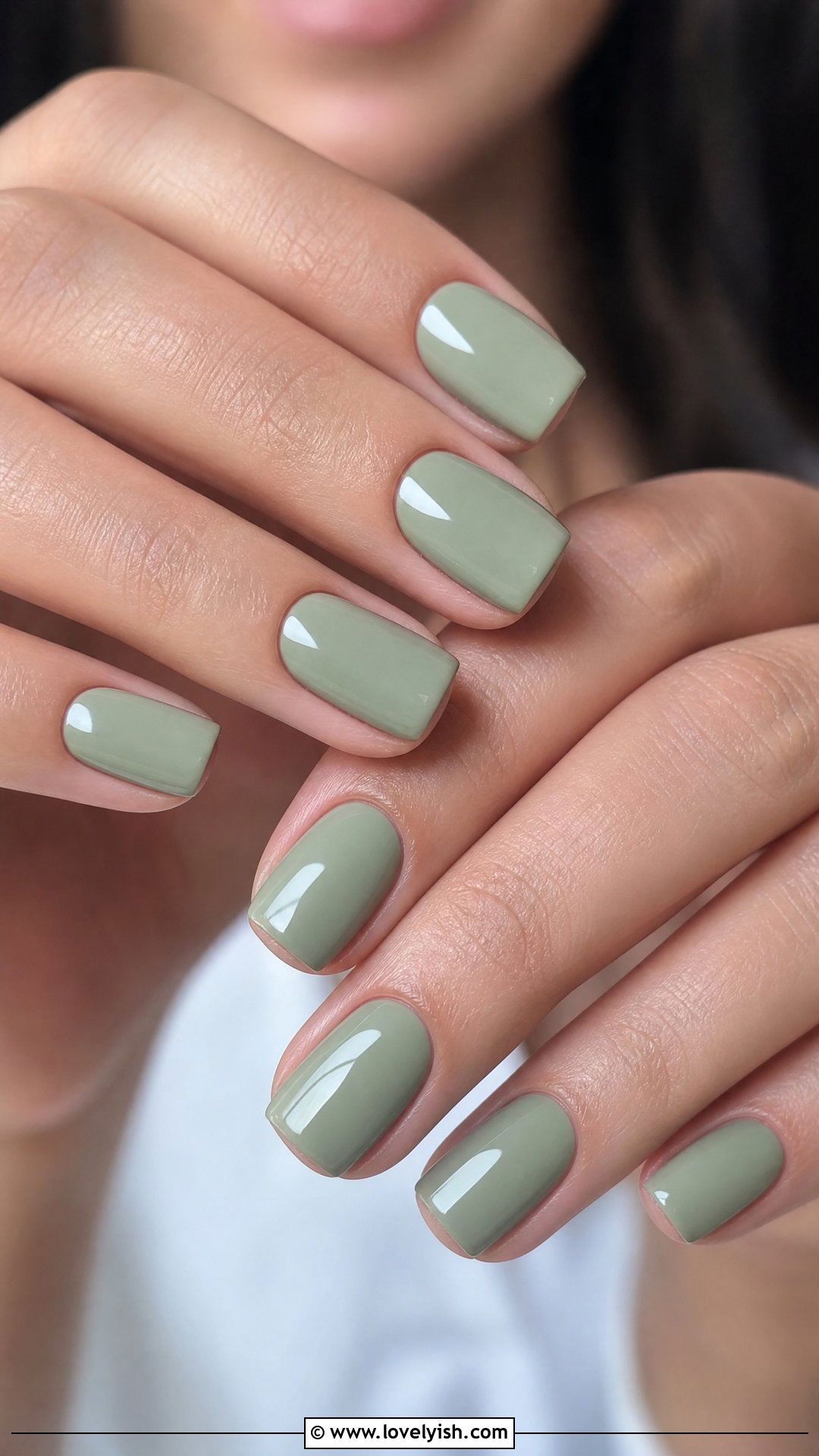Sage Green Minimalist Nails - 50 quick nail designs - 50 quick nail designs