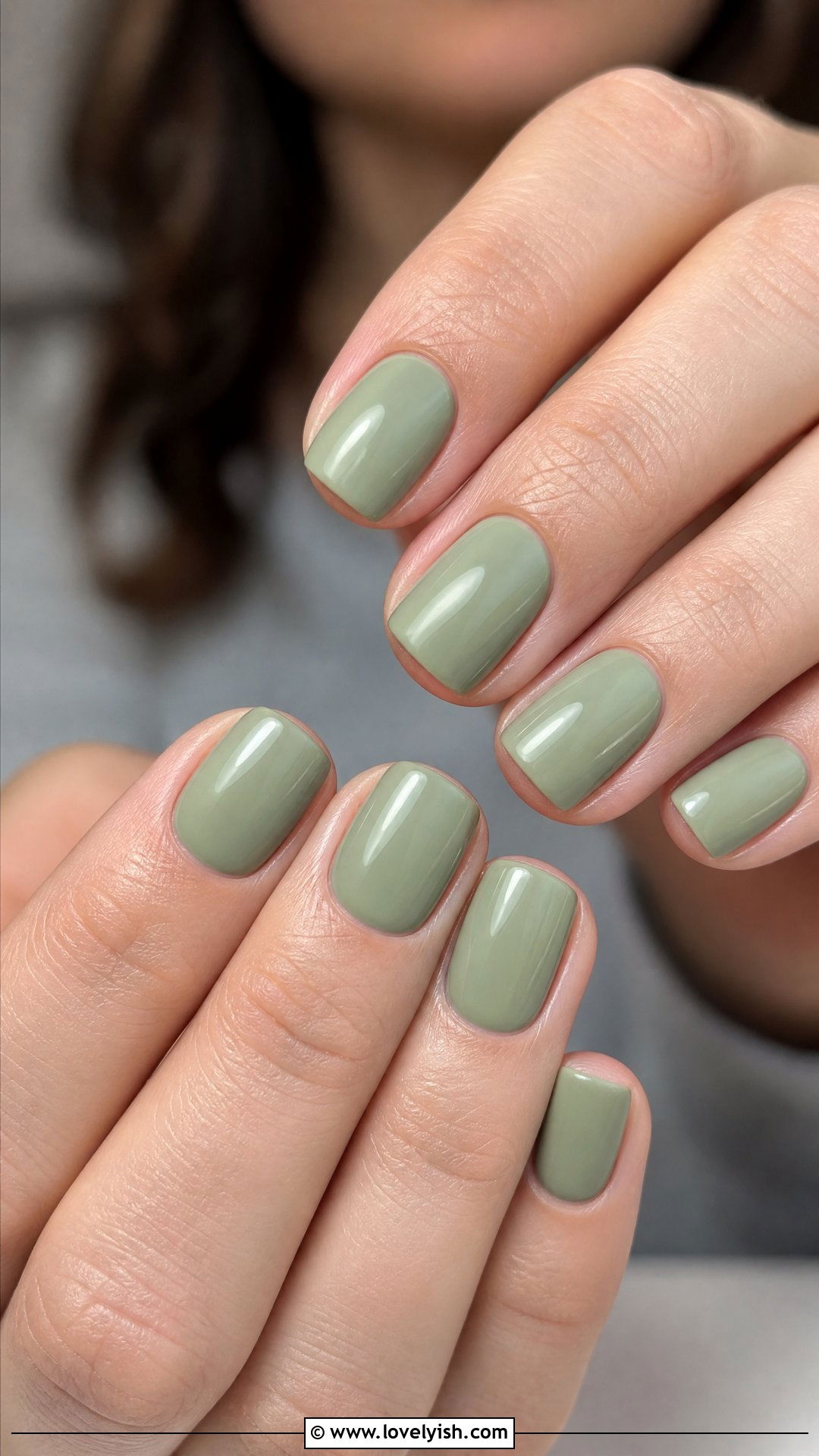 Sage Green Minimalist Nails - 50 spring nails - 50 spring nails