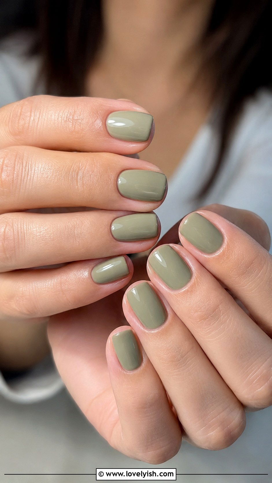 Sage Green Minimalist Nails - 40 nail design summer - 40 nail design summer