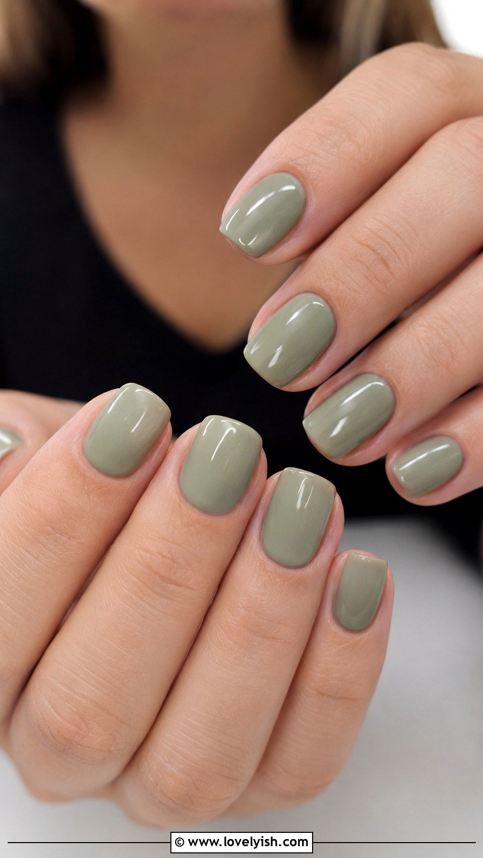 Sage Green Minimalist Nails - 34 nail design art ideas - 34 nail design art ideas