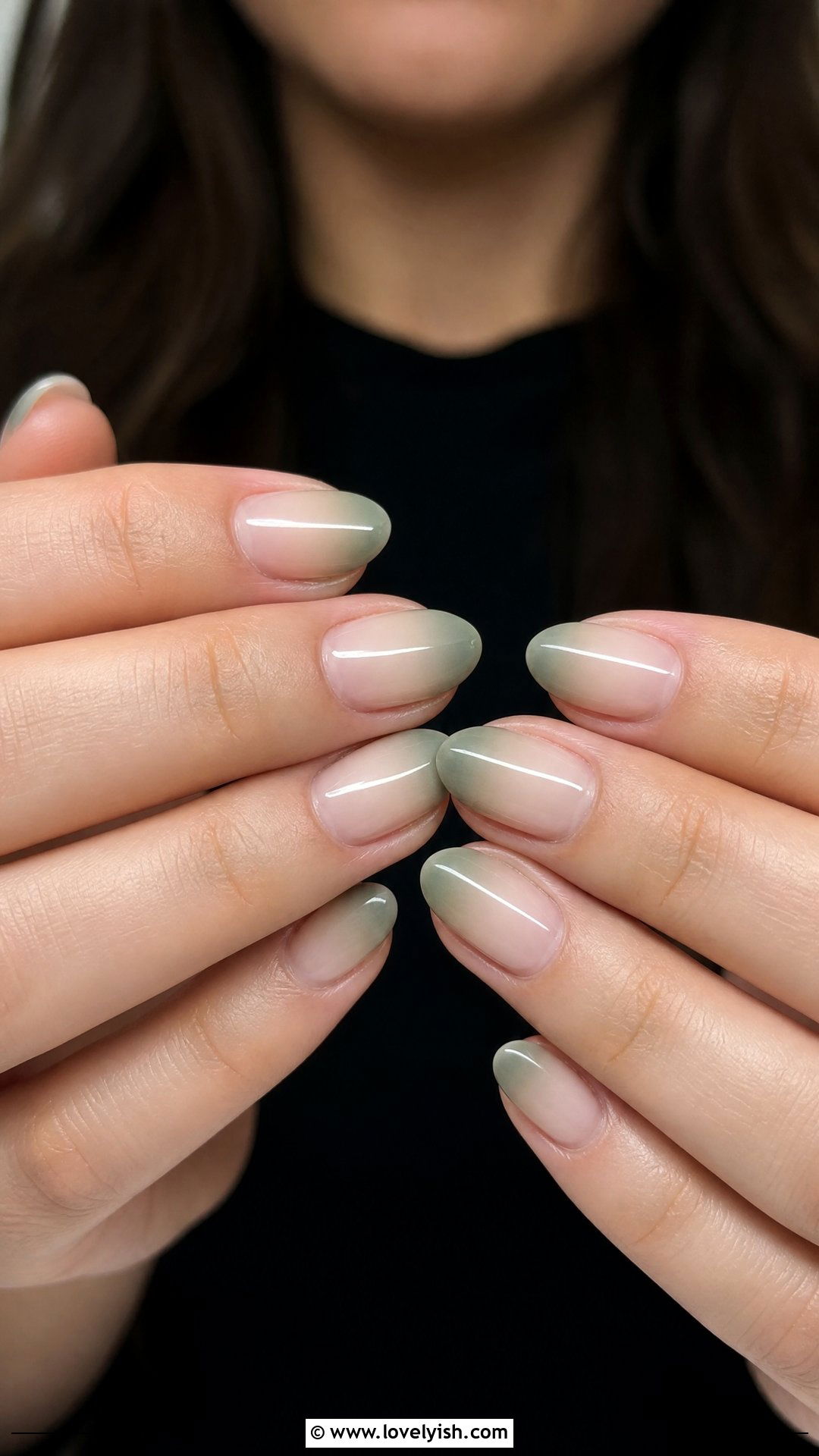 Sage Green Ombre French Nails - 50 ombre french nails - 50 ombre french nails