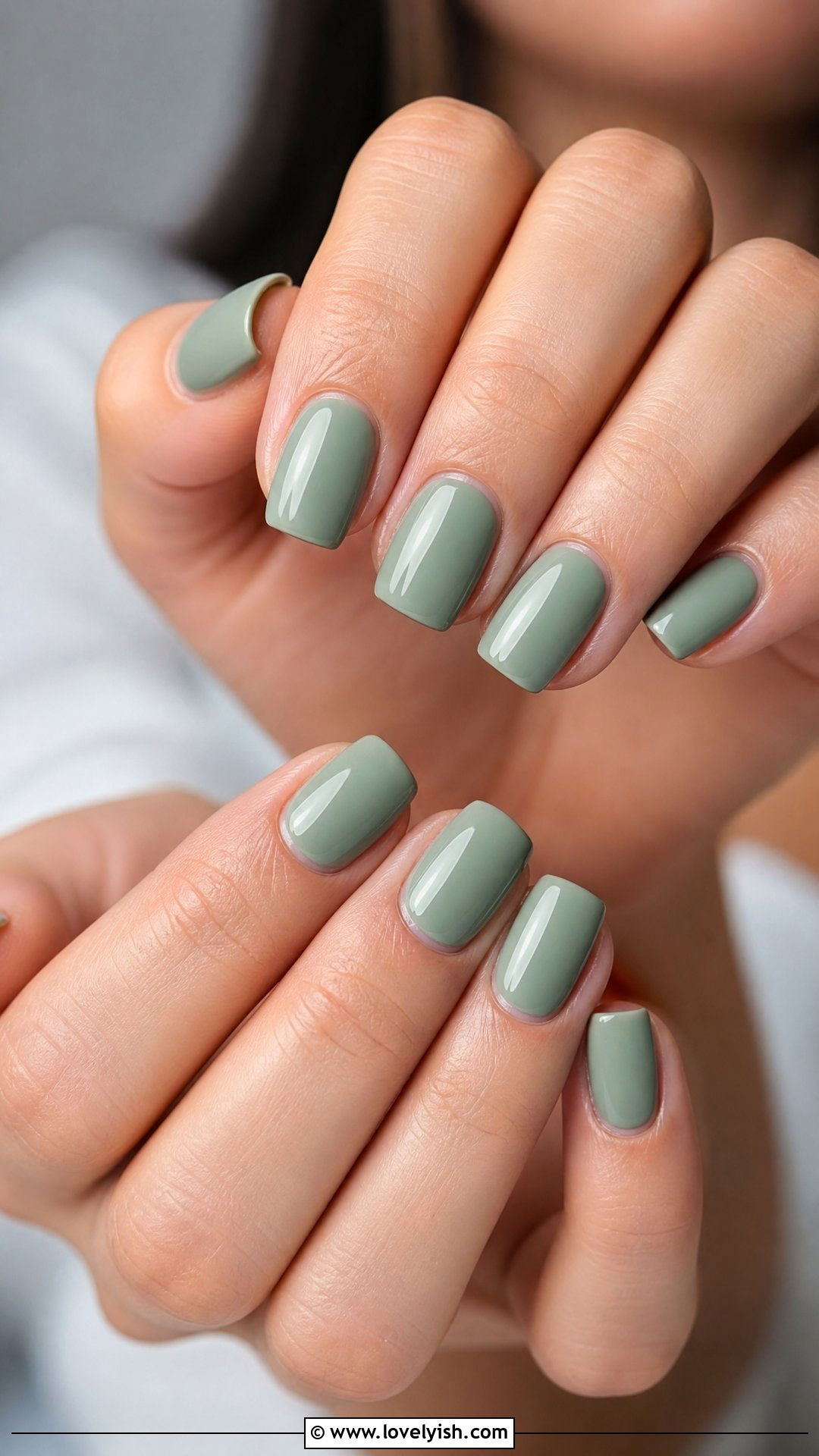 Sage Green Short Coffin Nails - 38 short coffin nail designs - 38 short coffin nail designs