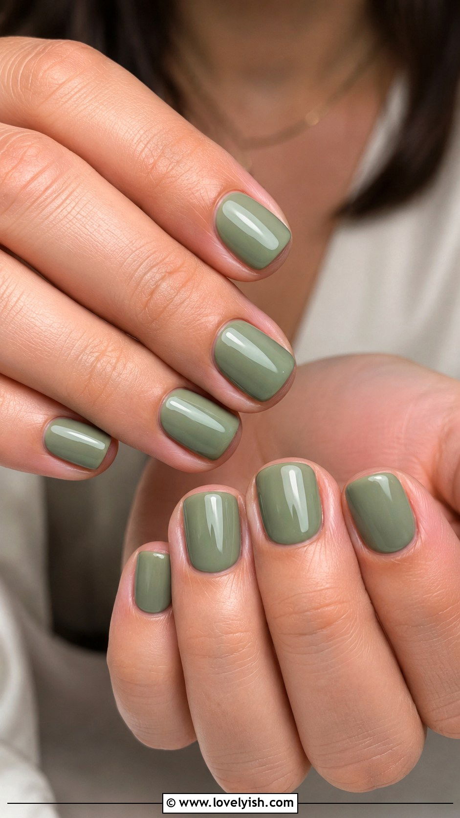 Sage Green Short Square Nails - 25 short square nail designs - 25 short square nail designs