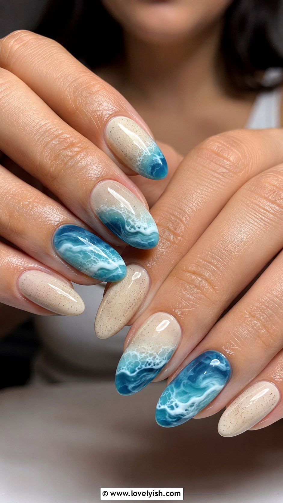 Sand and Sea Ocean Nails - 50 ocean nails - 50 ocean nails