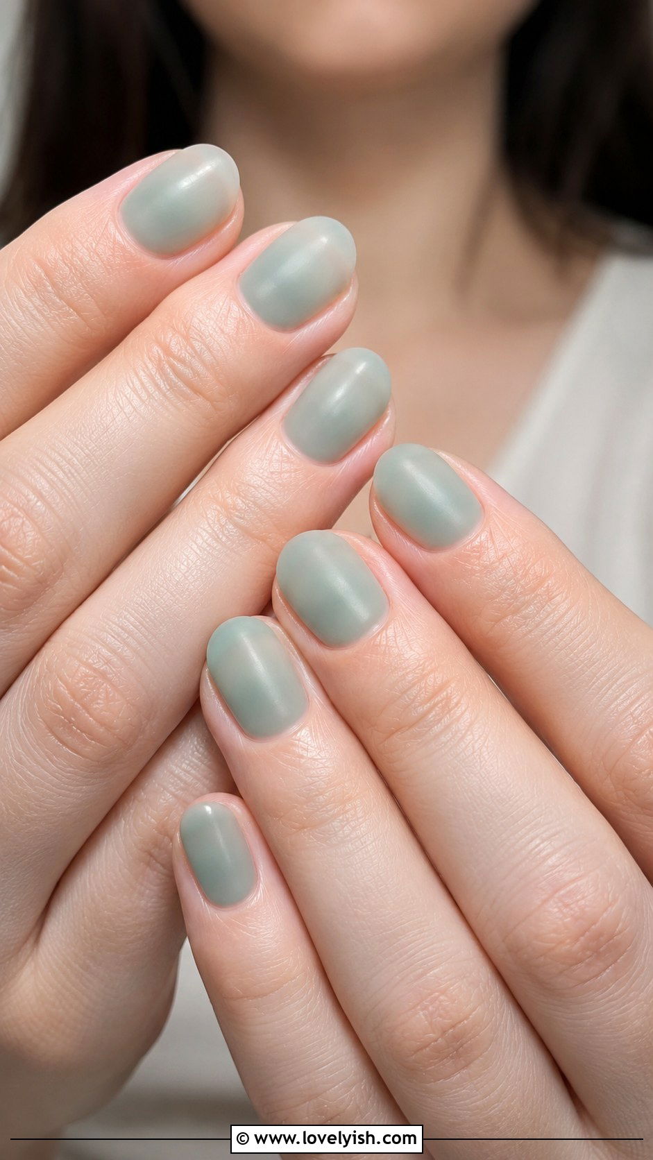 Sea Glass Jelly Nails - 38 beach nail designs - 38 beach nail designs