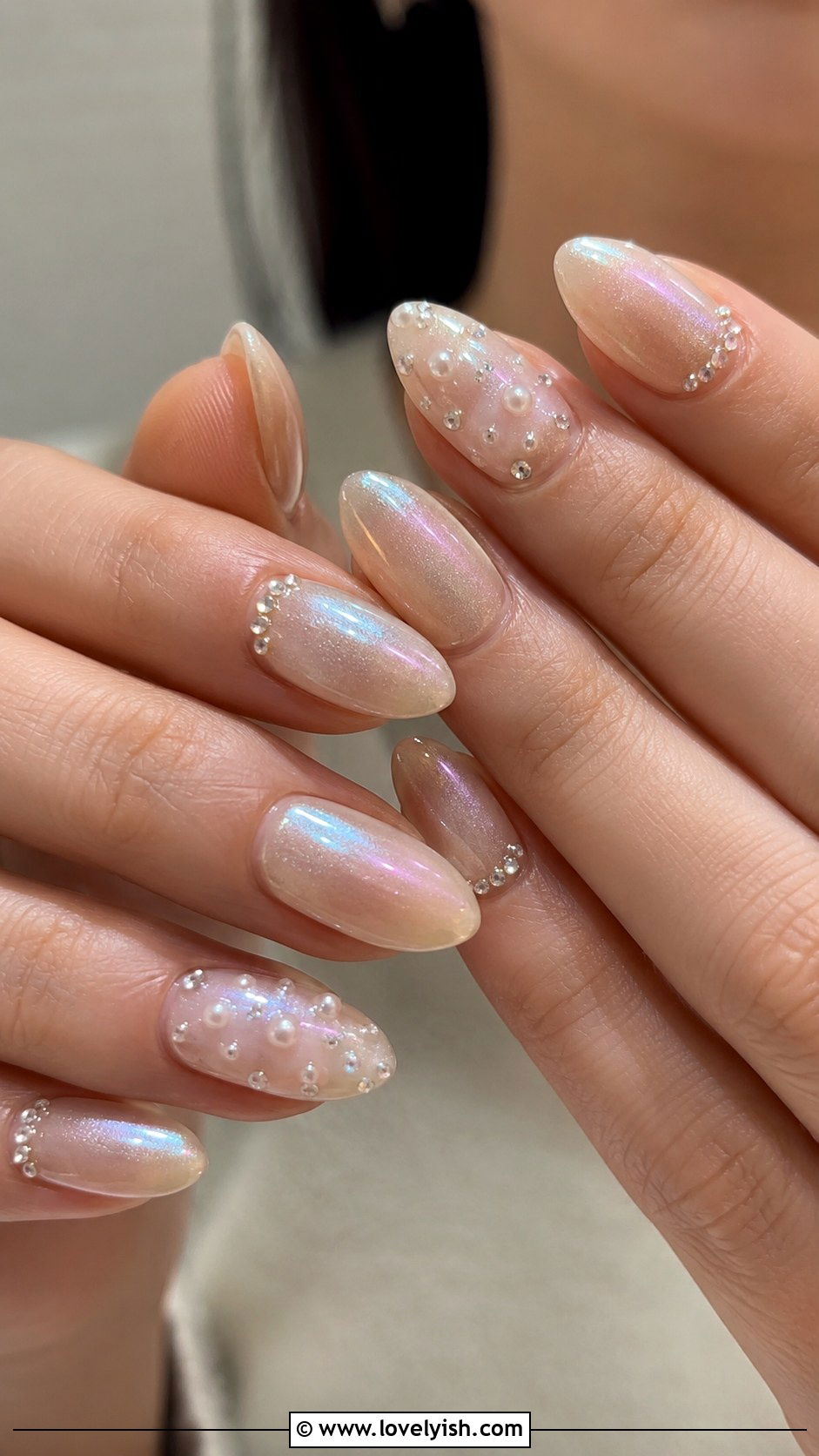 Sea Green and Gold Foil Mermaid Nails - 50 mermaid nails - 50 mermaid nails