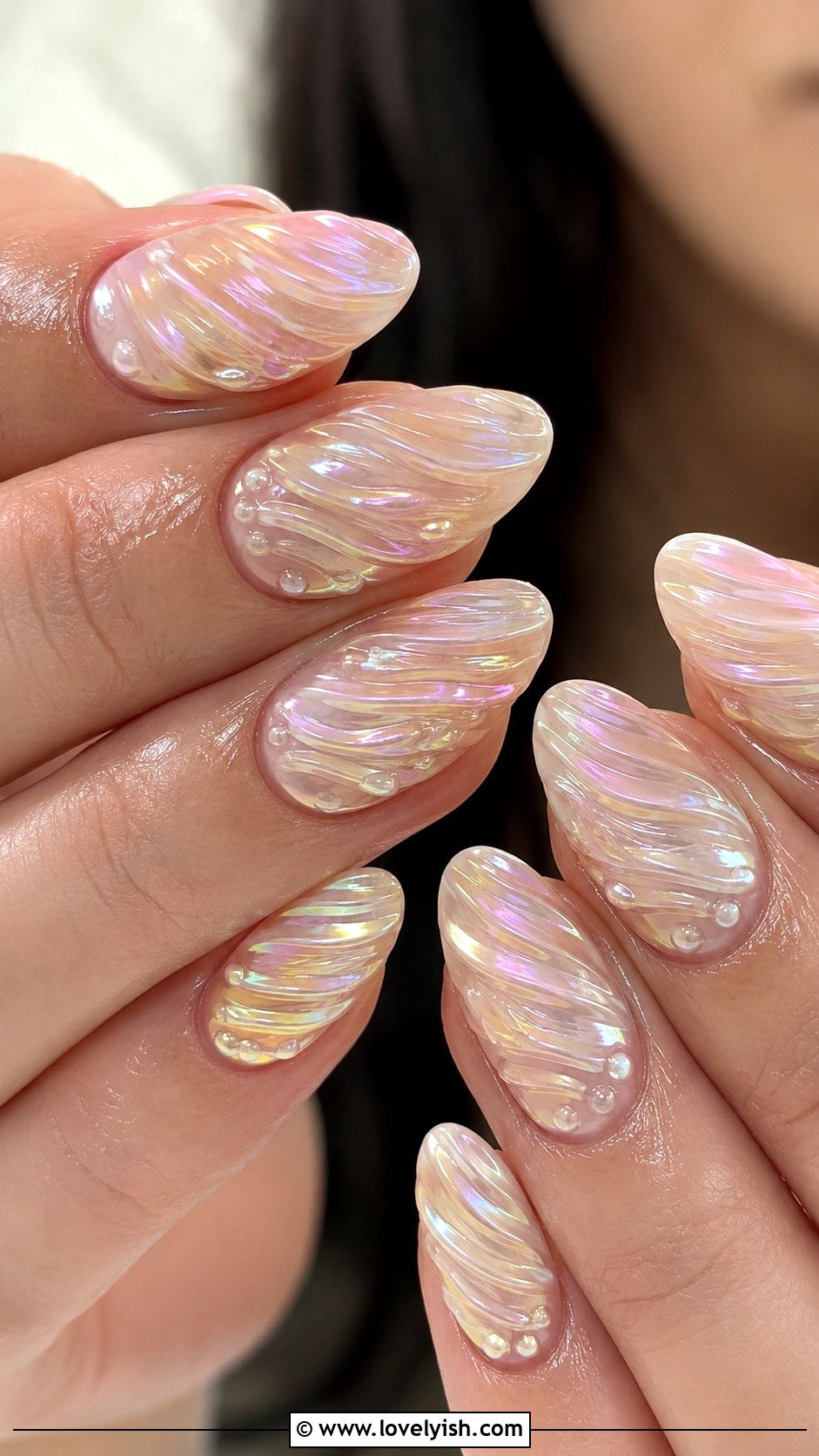 Seashell UV Gel Nails - 50 uv gel nails - 50 uv gel nails