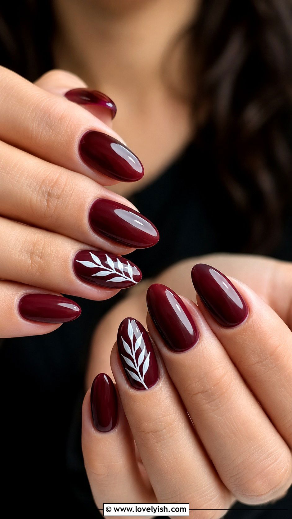 Seasonal Wine Nails with Minimalist Art - 50 wine nails - 50 wine nails