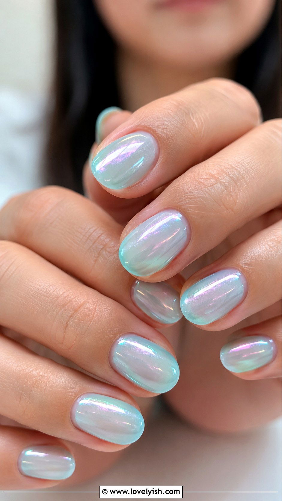 Sheer Aqua Mermaid Nails - 50 mermaid nails - 50 mermaid nails
