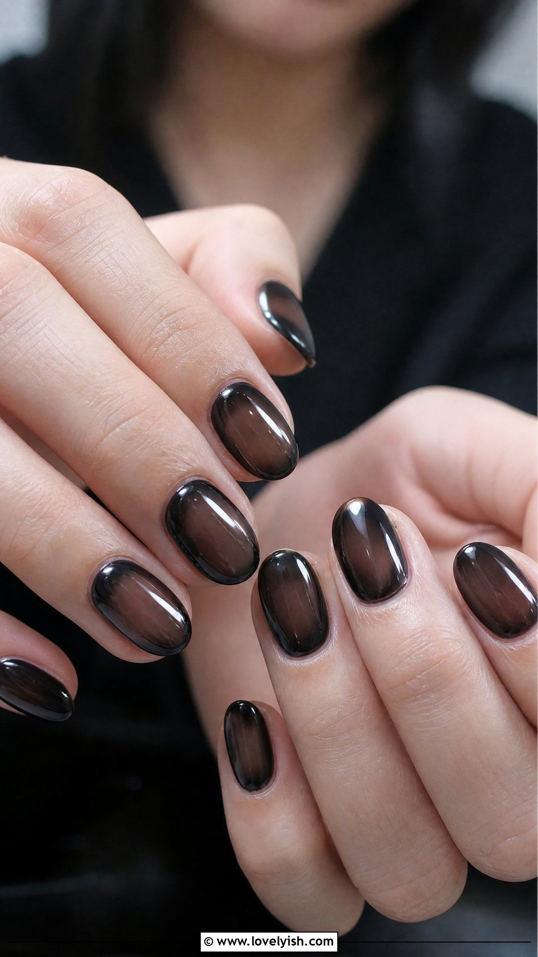 Sheer Black Gothic Nails - 50 gothic nails - 50 gothic nails