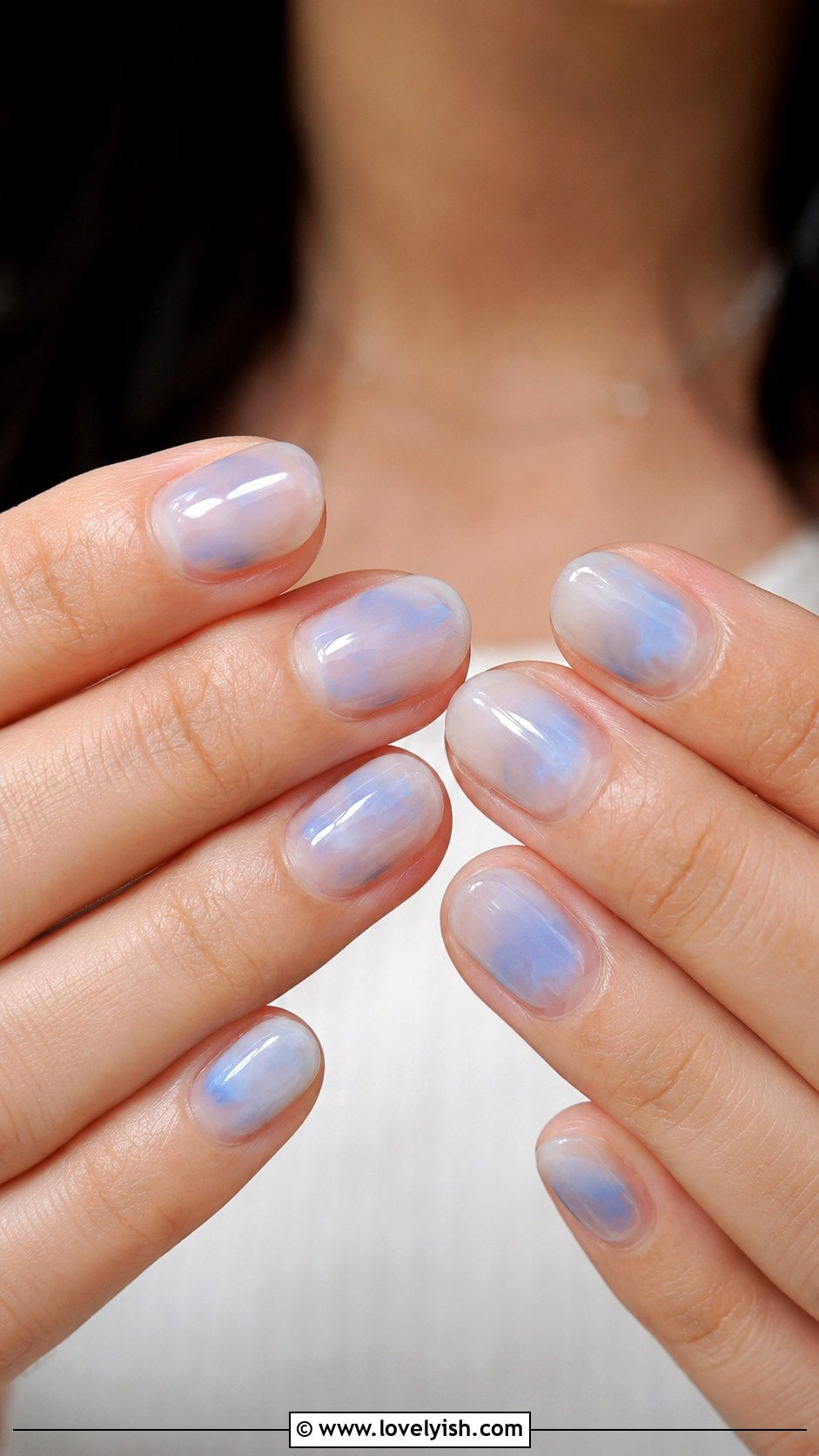 Sheer Blue Wash Ocean Nails - 50 ocean nails - 50 ocean nails