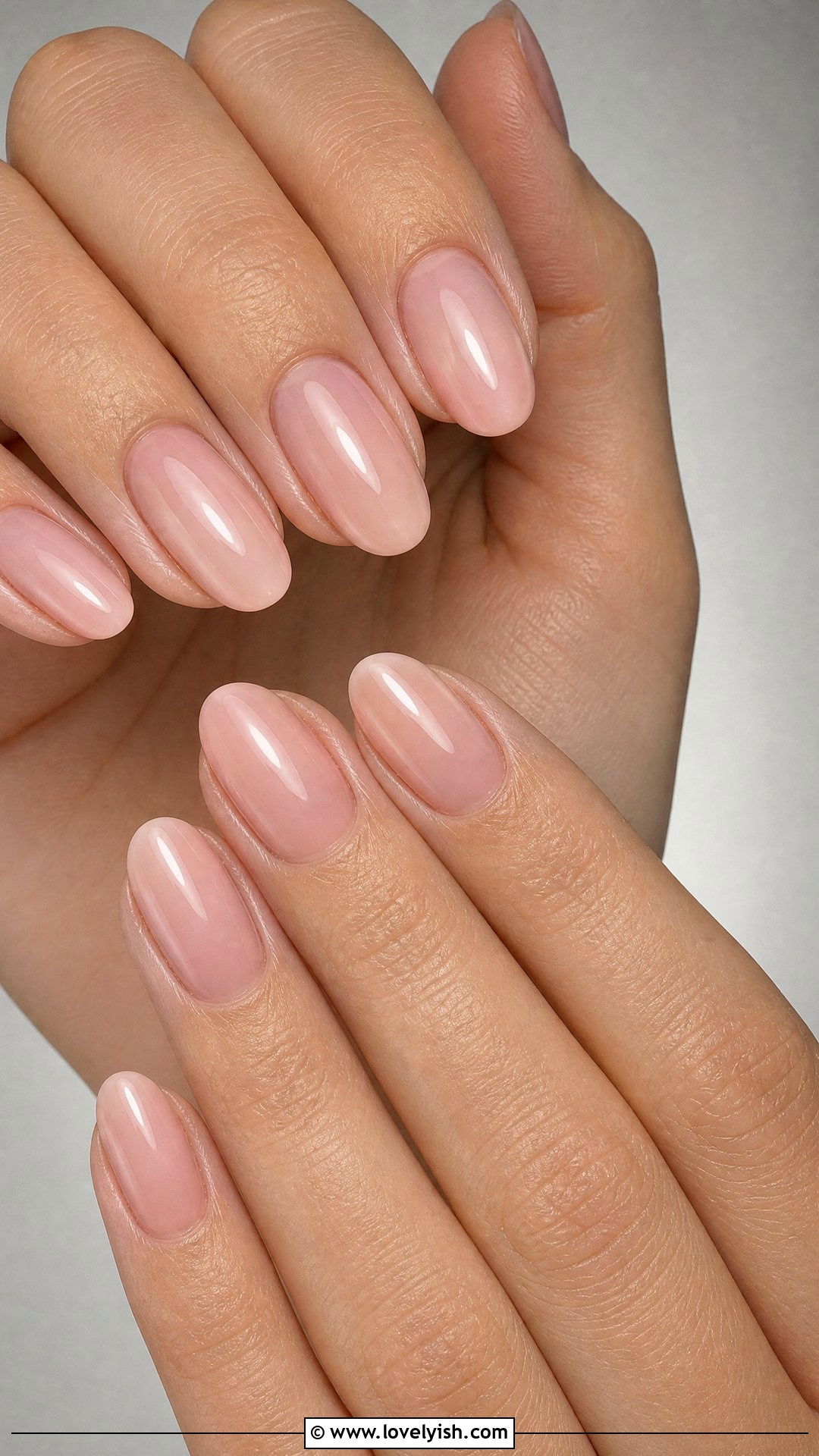 Sheer Blush Pink Nude Nails - 25 bridal nail ideas - 25 bridal nail ideas