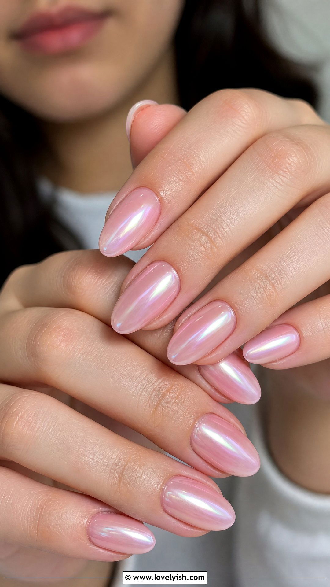 Sheer Glazed Donut Prom Nails - 25 prom nail ideas - 25 prom nail ideas