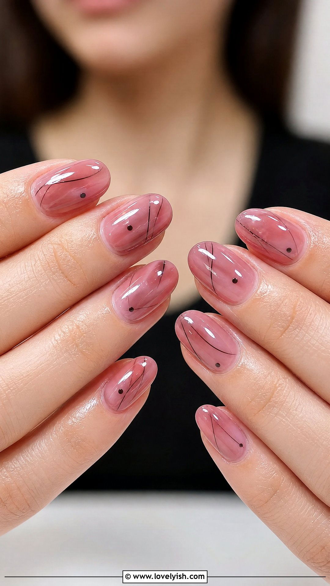 Sheer Jelly Abstract Nails - 25 abstract nail designs - 25 abstract nail designs