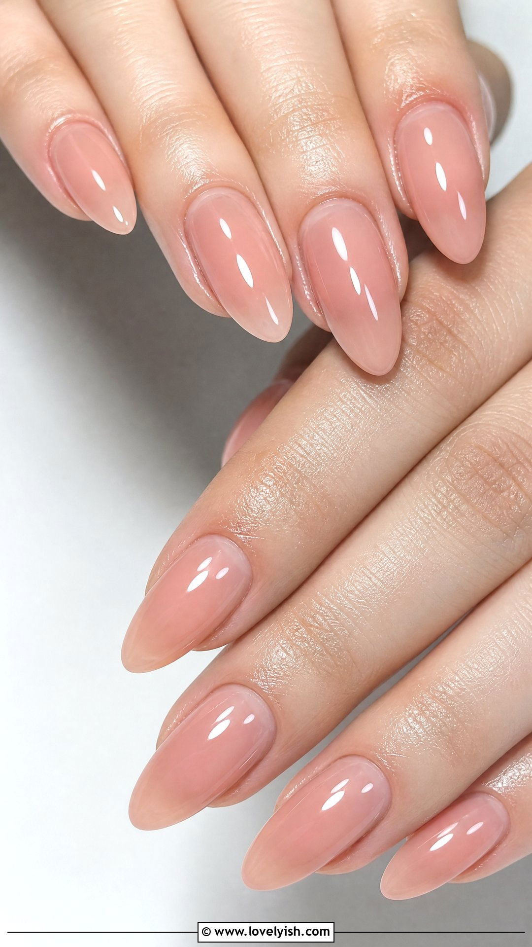 Sheer Jelly Nude Nails - 50 classy nails - 50 classy nails