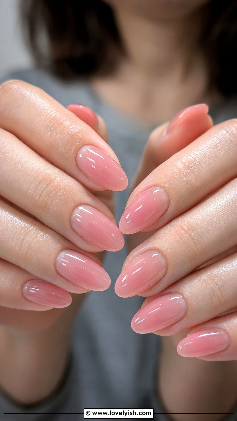Sheer Jelly Pink Prom Nails - 50 prom nails - 50 prom nails