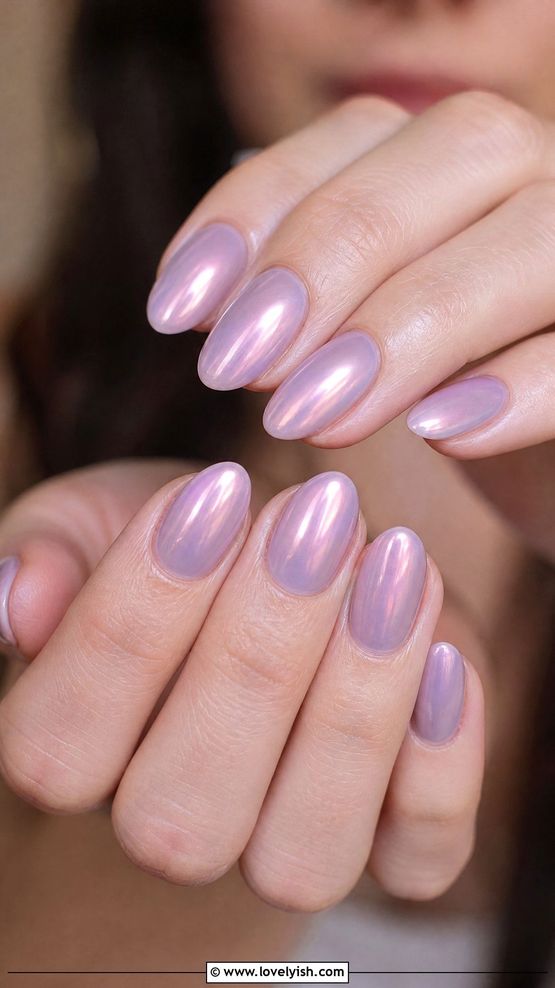 Sheer Lavender Glazed Nails - 50 sophisticated nails - 50 sophisticated nails