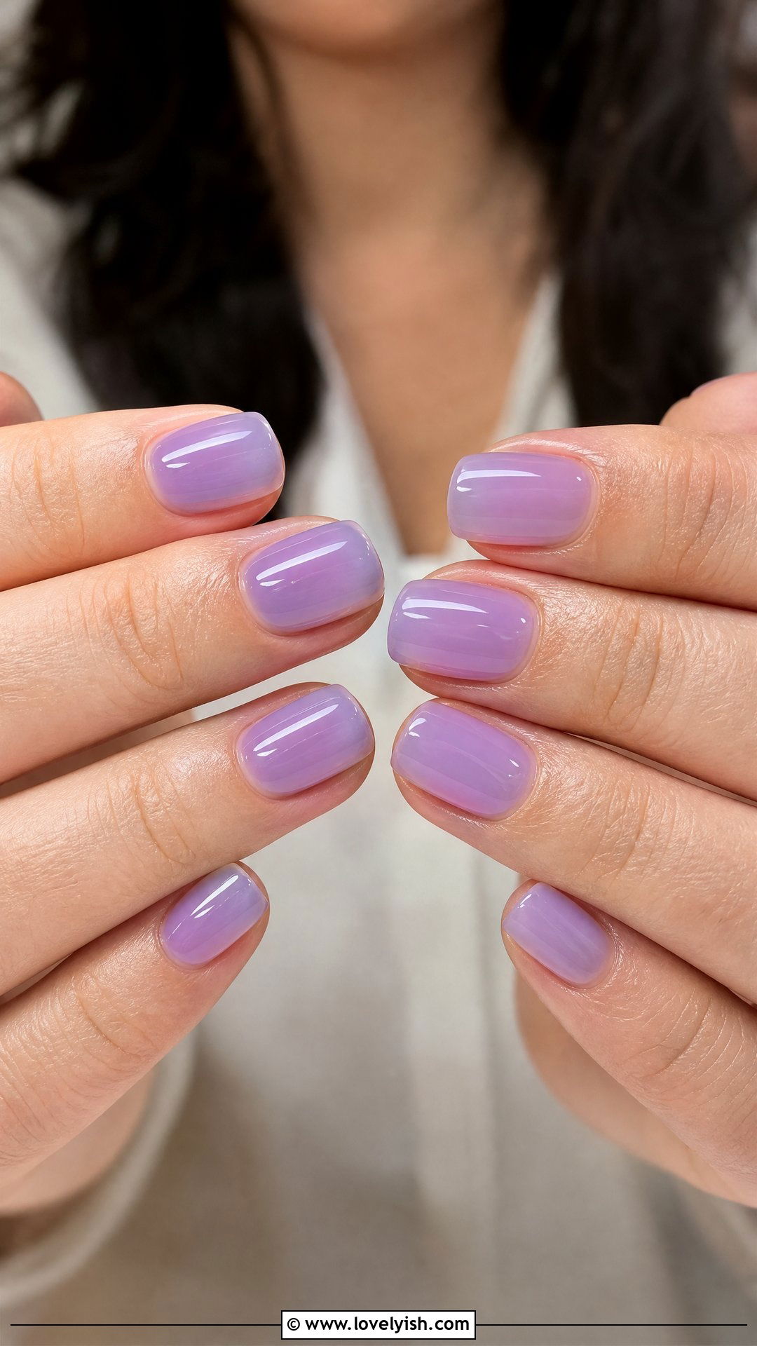 Sheer Lavender Jelly Builder Gel Nails - 50 builder gel nails - 50 builder gel nails